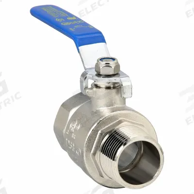 APPROVED VENDOR Manual Two-Way Ball Valve: 1 in, Nickel-Plated Brass, Straight, MNPT x FNPT - Brass Ball Valves