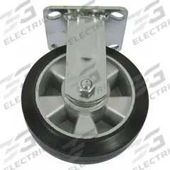 DAYTON Rigid Caster: 500 lb Load Capacity, 6 3/8 in Overall Lg, 6 in Overall Wd, Rubber/Steel, Black (MPN MH13X46302G). Key specifications — Material: Rubber; Compatible Grainger Part Number: 13X464; Color: Black; Brand: DAYTON; Manufacturer Part Number: MH13X46302G.
