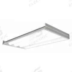 COLUMBIA LIGHTING Recessed Troffer: 4 ft Lg, 2 ft Wd, 4,600 lm, 3500K, 40 W, 120 to 277V AC (MPN LEPC24-35MLG-LL-EDU). Key specifications — attr1261884: 120 to 277V AC; attr1261878: COLUMBIA LIGHTING; attr1261883: (4) Lamp T8; attr1261870: 3500K; attr1261880: Yes.