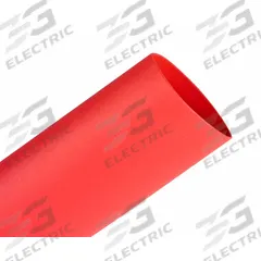 3M Heat Shrink Tubing: 0.75 in I.D. Before Shrinking, 0.38 in I.D. After Shrinking, 200 ft Lg, 3 PK (MPN FP301-3/4-200'-RED-SPOOL). Key specifications — Color: Red; Brand: 3M.