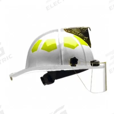 BULLARD Fire Helmet: White, Fiberglass