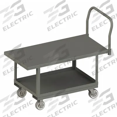 APPROVED VENDOR Platform Truck: 2,000 lb, 60 in L x 30 in W x 25 in H Deck, Solid, 12 ga Deck - Work-Height Platform Trucks
