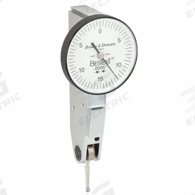 TESA BROWN & SHARPE Dial Test Indicator & Mag Base: 0.0005 in to 0.03 in, Vertical - Dial Test Indicators - Vertical Style