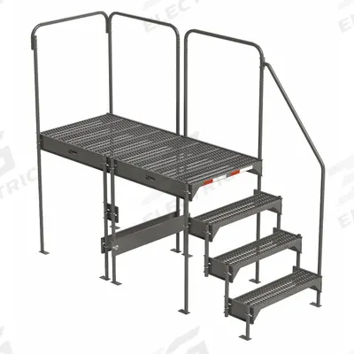 APPROVED VENDOR Work Platform: 3.8 ft Platform Ht - Max, 34.6 in x 77 in - Configurable Single-Access Platforms
