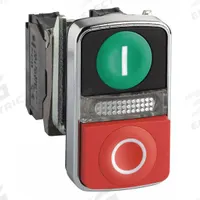 SCHNEIDER ELECTRIC Multihead Operator: 3 Buttons, 22 mm, 1NO/1NC, Metallic, Full Volt, LED (MPN XB4BW73731G5). Key specifications — AC Contact Rating: 1.2 A @ 600 V; Action: Momentary/Momentary/Momentary; DC Contact Rating: 0.27 A @ 250 V; Legend: I/O; Operator Illumination: Illuminated; Product Type: Multihead Operators; Series: XB4; Manufacturer Part Number: XB4BW73731G5.