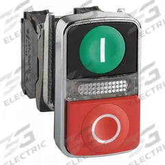SCHNEIDER ELECTRIC Multihead Operator: 3 Buttons, 22 mm, 1NO/1NC, Metallic, Full Volt, LED (MPN XB4BW73731G5). Key specifications — AC Contact Rating: 1.2 A @ 600 V; Action: Momentary/Momentary/Momentary; DC Contact Rating: 0.27 A @ 250 V; Legend: I/O; Operator Illumination: Illuminated; Product Type: Multihead Operators; Series: XB4; Manufacturer Part Number: XB4BW73731G5.