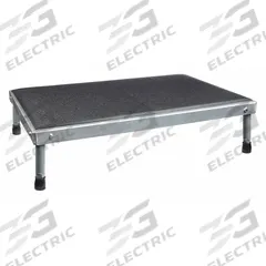 COTTERMAN Work Platform: 14 in Platform Ht - Max, 24 in Platform Wd, 36 in Platform Dp, Aluminum (MPN 1AAWP2436A8 A9-14 B1 P6). Key specifications — Brand: COTTERMAN; Color: Silver; Tread Type: Antifatigue Mat.