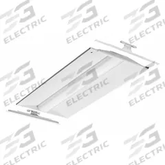 LITHONIA LIGHTING LED Troffer Retrofit Kit: 2 ft Lg, 4 ft Wd, 5,956 lm, 3500K, 46 W, 120 to 277V AC (MPN 2BLT4R 60L ADP EZ1 LP835). Key specifications — attr1258463: 120 to 277V AC; attr1258451: LITHONIA LIGHTING; attr1258458: Yes; attr1258459: (5) Lamp T8; attr1258452: 3500K.