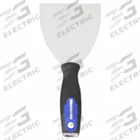 WESTWARD Scraper: Bld. Mat. Carbon Steel, Hdl. Mat. Polypropylene/TPR/Steel, Flex, 9 in Overall Lg (MPN 46A903). Key specifications — attr1004902: WESTWARD; attr1012057: Half; attr1014703: Rubberized; attr1017570: Hammer End; attr1029655: Straight; attr1034073: Straight.
