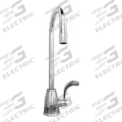 JUST MANUFACTURING Gooseneck Kitchen Faucet: Stainless Steel, Single-Post, Deck, 1 Mounting Holes (MPN JSFVR5). Key specifications — Brand: JUST MANUFACTURING.