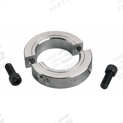RULAND MANUFACTURING Shaft Collar: 2-Piece, Inch, Round, Clamp-On, 5/16 in Bore Dia, Aluminum - Aluminum Shaft Collars