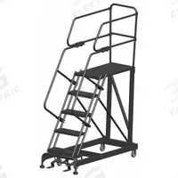 BALLYMORE Mobile Work Platform: 4.2 ft Platform Ht - Max, 24 in x 36 in, Steel, 800 lb Load Capacity (MPN SEP5-2436). Key specifications — Folding: Not Foldable; Mobility: Rolling; Brand: BALLYMORE; Color: Gray; Height Adjustability: Fixed Height; Includes Handrails: Handrails Included; Locking Mechanism: Foot-Activated Step Lock; Handrails: Includes Handrails.