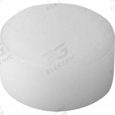 KIPP Rear-Mount Insert w/Flat Face: 20 mm Dia, M6, 10 mm Ht, Smooth - Rear-Mount Acetal Inserts with Flat Face