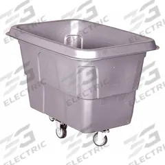 APPROVED VENDOR Cube Truck: 11.9 cu ft, 250 lb, 44 1/2 in L x 32 in W x 33 1/2 in H, Gray, Std (MPN 36FK90). Key specifications — Manufacturer Part Number: 36FK90; Brand: APPROVED VENDOR; Caster/Wheel Configuration: (2) Rigid; Color: Gray.