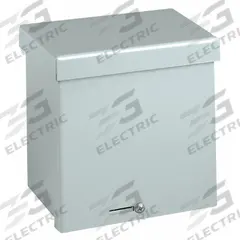 WIEGMANN Enclosure: Steel, 24 in x 24 in x 6 in, 3R, Solid Cover, Screw On, Galvanized (MPN RSC242406GNK). Key specifications — Brand: WIEGMANN; Closure Method: Padlock Hasp; Knockouts: Not Included.
