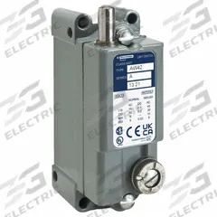 TELEMECANIQUE SENSORS Plug-In Limit Switch: Push Rod Plunger Actuator, Metallic, Plunger, 0.09 in (MPN 9007AW46). Key specifications — Manufacturer Part Number: 9007AW46; Brand: TELEMECANIQUE SENSORS; Electrical Connection: Screw Clamp Terminals; Contact Form: SPDT-DB-1NO/1NC; Series: 9007AW; Body Material Type: Metallic; Actuator Type: Plunger.