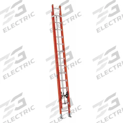 LOUISVILLE LADDER Extension Ladder: 28 ft Ladder Size, Fiberglass, 300 lb Load Capacity - Non-Conductive Fiberglass Extension Ladders