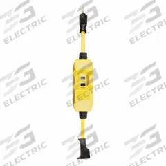 SOUTHWIRE GFCI: Manual Reset, 2 ft Lg, 12/3, 5-15P Plug, 15 A Current, 120V AC, 5-15R, Yellow, SJTW (MPN 26020011-6). Key specifications — NEMA Plug Configuration: 5-15P; NEMA Receptacle Configuration: 5-15R; Brand: SOUTHWIRE; Voltage: 120V AC.
