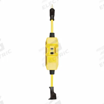 SOUTHWIRE GFCI: Manual Reset, 2 ft Lg, 12/3, 5-15P Plug, 15 A Current, 120V AC - Inline GFCI Cords