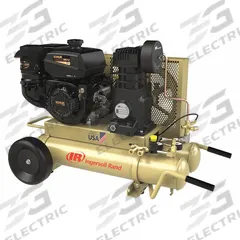 INGERSOLL RAND Portable Gas Air Compressor: 1 Stage, 9.1 hp Engine, Kohler, 18.3 cfm @ 90 psi (MPN SS5J9.5GK-WB). Key specifications — attr50858: Kohler; attr50844: INGERSOLL RAND.