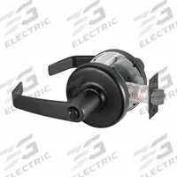 CORBIN RUSSWIN Door Lockset: Office Lever Locksets, Black, ADA Compliant, LFIC (MPN CLX3351 NZD BSP CT6D). Key specifications — attr1024149: Not Ligature-Resistant; attr1011488: CORBIN RUSSWIN; attr1024446: F109; attr1011524: No Message; attr1011485: Yes; attr1059461: Black Painted.