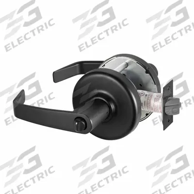 CORBIN RUSSWIN Door Lockset: Office Lever Locksets, Black, ADA Compliant