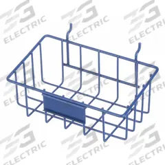 MARLIN STEEL WIRE PRODUCTS Storage Basket: Display Basket, Steel, Powder Coated, Blue (MPN 920-07)
