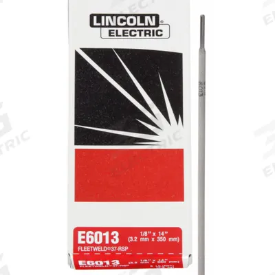 LINCOLN ELECTRIC Stick Electrode: Carbon Steel, E6013, 1/8 in x 14 in, 5 lb - Electrodes for Sheet Metal Welding with Low Amperage