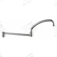 CHICAGO FAUCETS Spout: Spout, Double-Joint, Double Jointed/Swivel Spout, Brass, Polished Chrome (MPN DJ21JKABCP). Key specifications — Includes: Mounting Hardware; Product Type: Spout; Spout Style: Double Jointed/Swivel; Body Material: Brass; Color/Finish: Polished Chrome; Brand: CHICAGO FAUCETS.