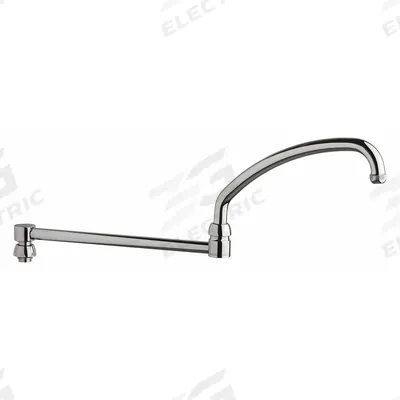 CHICAGO FAUCETS Spout: Spout, Double-Joint, Double Jointed/Swivel Spout, Brass - Double-Jointed Faucet Spouts
