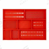BOLTSTER Silicone Fastener Organizer: Red, 16 in Overall Wd, 22 1/2 in Overall Lg, Silicone (MPN BTS-300002R). Key specifications — Material: Silicone; Brand: BOLTSTER; Color: Red; Product Type: Tool Tray.
