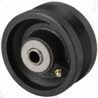 APPROVED VENDOR Track Wheel: 4 in Wheel Dia., 2 in Wheel Wd, 800 lb Load Capacity, Iron, Roller (MPN VIR-0420-08). Key specifications — attr1099880: Yes; attr1099886: Black; attr1099891: APPROVED VENDOR.