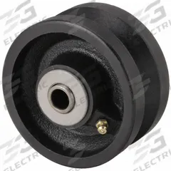 APPROVED VENDOR Track Wheel: 4 in Wheel Dia., 2 in Wheel Wd, 800 lb Load Capacity, Iron, Roller (MPN VIR-0420-08). Key specifications — attr1099880: Yes; attr1099886: Black; attr1099891: APPROVED VENDOR.