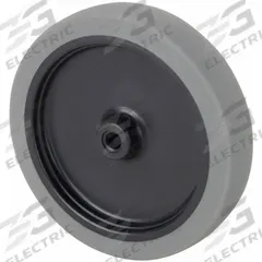 APPROVED VENDOR Caster Wheel: 4 in Wheel Dia., 1 in Wheel Wd, Rubber, 135 lb Load Rating, Gray, Std (MPN IS04Z4105). Key specifications — Wheel Core Material: Polypropylene; Wheel/Tread Color: Gray; Brand: APPROVED VENDOR.