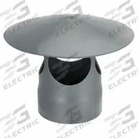 Rain Cap: PVC, For 6 in Duct Dia, 12 in Overall Lg, 6 5/8 in Inlet Dia, 0.1875 in Material Thick (MPN PVCRCA06). Key specifications — Brand: PLASTIC SUPPLY.