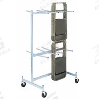 RAYMOND PRODUCTS Chair Cart: 500 lb, 43 1/2 in L x 32 in W x 84 in H, For 40 Chairs, (4) Swivel (MPN 920L). Key specifications — Frame Color: Gray; Brand: RAYMOND PRODUCTS; Caster/Wheel Configuration: (4) Swivel.