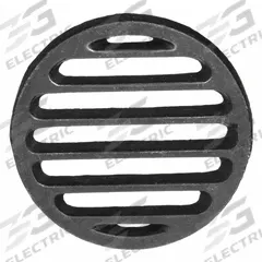 APPROVED VENDOR Grid: Round, 3 7/8 in Overall Dia, 3/8 in Overall Ht, Cast Iron, Phosphating, Black (MPN 1PPF1). Key specifications — Finish: Phosphating; Brand: APPROVED VENDOR; Color Family: Black.