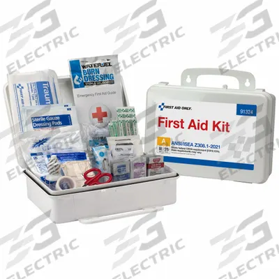 FIRST AID ONLY First Aid Kit and Housing: 94 Components, ANSI/ISEA Z308.1-2021, Type III - General Purpose ANSI First Aid Kits
