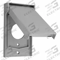 LEVITON Wall Plate: Thermoplastic Nylon, 1.406" Hole/Single Receptacle, 1 Gangs, 2 7/8 in Overall Wd (MPN 4979-GY). Key specifications — Brand: LEVITON; Color: Gray; Compatible with Product Type: Single Receptacle; Mounting Orientation: Vertical.