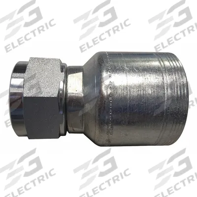 AEROQUIP Hydraulic Crimp Fitting: Steel x Steel, Straight, -20 For Hose Dash Size - Aeroquip Crimp Hydraulic Hose Fittings with BSPP Connection
