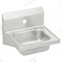 ELKAY Hand Wash Sink: 1 Stations, 6 in Bowl Dp, 12 in Bowl Lg, 9 3/4 in Bowl Wd, Faucet Not Included (MPN CHS17161). Key specifications — Includes Side Splash: Side Splash Not Included; Series: Elkay Commercial; Brand: ELKAY.