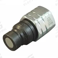 HANSEN Hydraulic Quick Connect Hose Coupling: 1/2 in, Steel, 55 lpm Max. Flow Rate, Push-to-Connect (MPN 12FFP50). Key specifications — Coupling Locking Type: Push-to-Connect; Body Material: Steel; Thread Size: 1/2"-14; Brand: HANSEN.