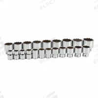 TEKTON Socket Set: 3/4 in Drive, 21 Piece, 12-Point, SAE, 3/4 in to 2 in (MPN SHD93015). Key specifications — attr1224269: 3/4 in; attr1204685: Not Tether Capable; attr1227399: 12-Point Standard Socket Set; attr1204650: 3/4 in to 2 in; attr1204673: Socket Bits Not Included; attr1204688: TEKTON; attr1224230: Friction; attr1224354: No Thin Wall.