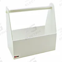 Bottle Carrier: 14 3/8 in Overall Lg, 7 7/8 in Overall Wd, 15 3/8 in Overall Ht, HDPP, White (MPN 165024). Key specifications — Material: HDPP; Brand: DYNALON; Product Type: Bottle Carrier; For Use With: Carrying Bottles.