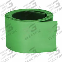 RHINO Color-Coded Shrink Tubing: 2 in I.D. Before Shrinking, 1 in I.D. After Shrinking, 4 ft Lg, 2:1 (MPN RCT-2.00-GR). Key specifications — Color: Green; Brand: RHINO.
