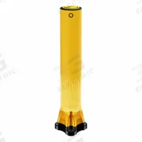 A-SAFE Bollard: Bolt-On, 47 1/16 in Install Ht, Round, Polymer, Yellow, 7 1/2 in Dia, Removable Cap (MPN MP-01-01-0003). Key specifications — Material Detail: Polymer.
