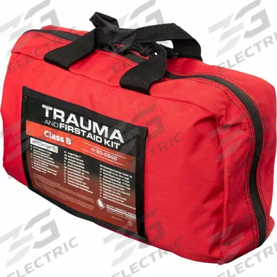 NORTH AMERICAN RESCUE First Aid Trauma Kit: 231 Components, Nylon, Bag, Red, No Medication Included - Briefcase Trauma Kits