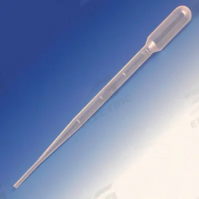 GLOBE SCIENTIFIC Transfer Pipette: 5 mL Capacity, Non-Sterile, Std Transfer Pipette, Plastic - Non-Sterile Transfer Pipettes