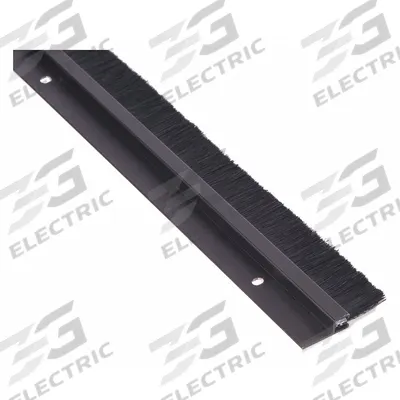 NATIONAL GUARD Door Weatherstripping: Brush Insert, 7 ft Lg, 2 1/16 in Wd - Metal Leaf Weatherstripping