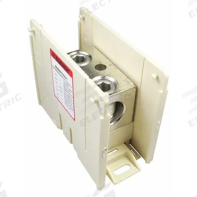 BURNDY Power Distribution Block: Open, Lug, Lug - Open Blocks with Lugs